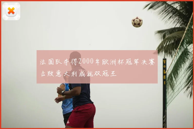 法国队夺得2000年欧洲杯冠军决赛击败意大利成就双冠王